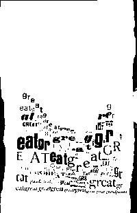 Mark Melnicove, “greatgreatgreatgreat...grandparents” Princeton, NJ, 1973 Letterpress, concrete poem