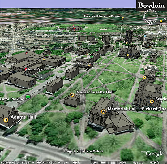 Bowdoin Google Earth Models