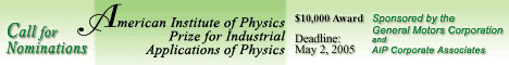 AIP Industrial Applications of Physics Prize