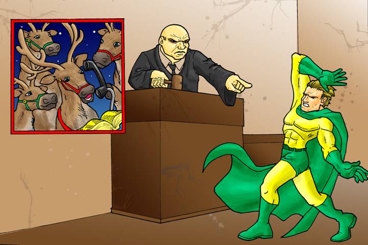 super heroes in court