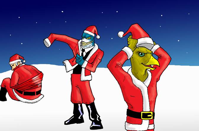 santa tied up