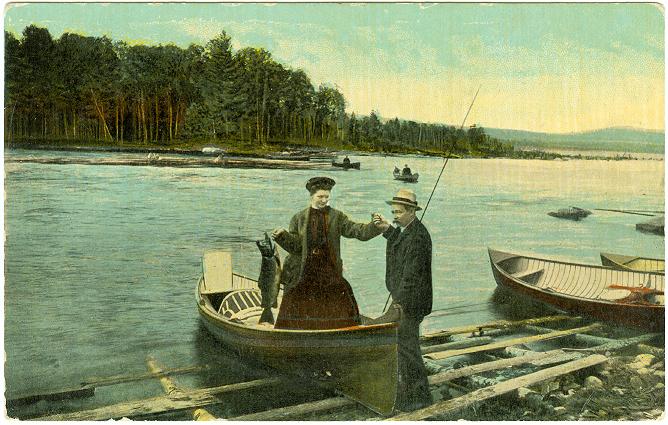 RN Parish catching a salmon